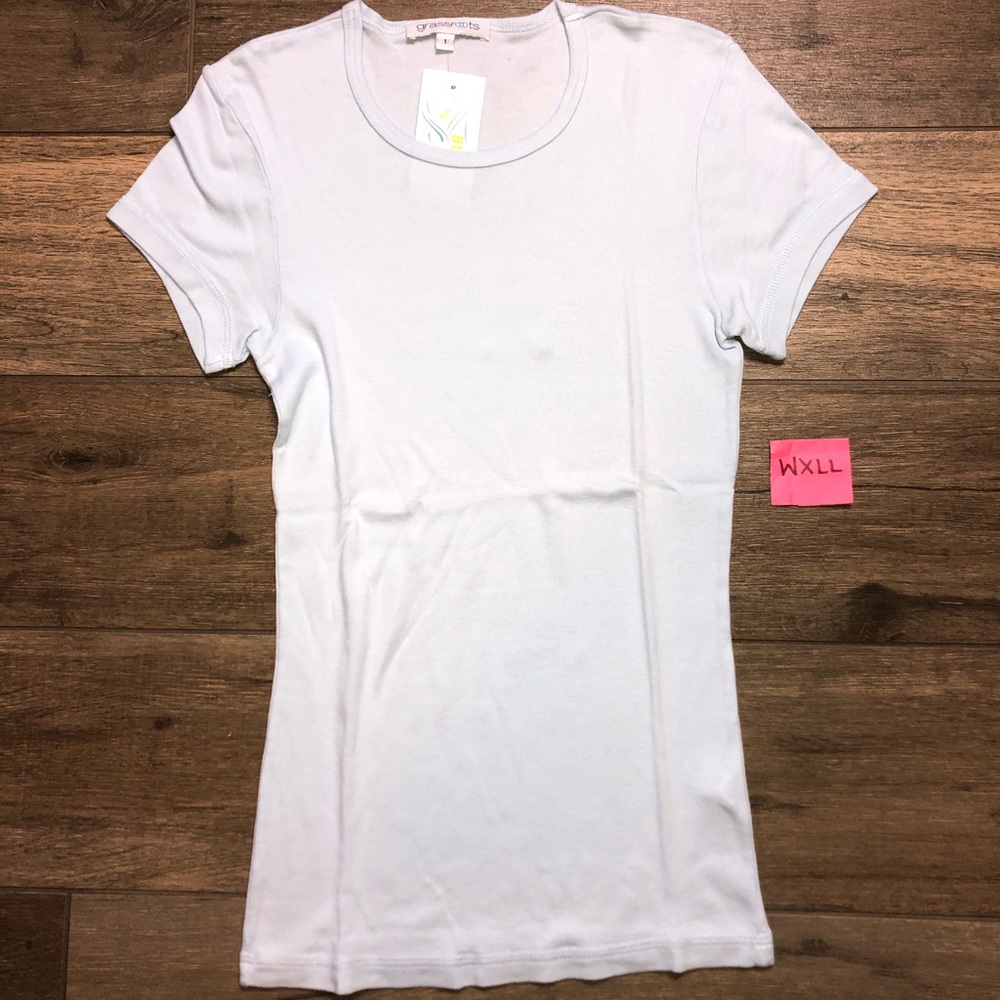 Grassroots Short Sleeve Top Woman’s Blue NWT